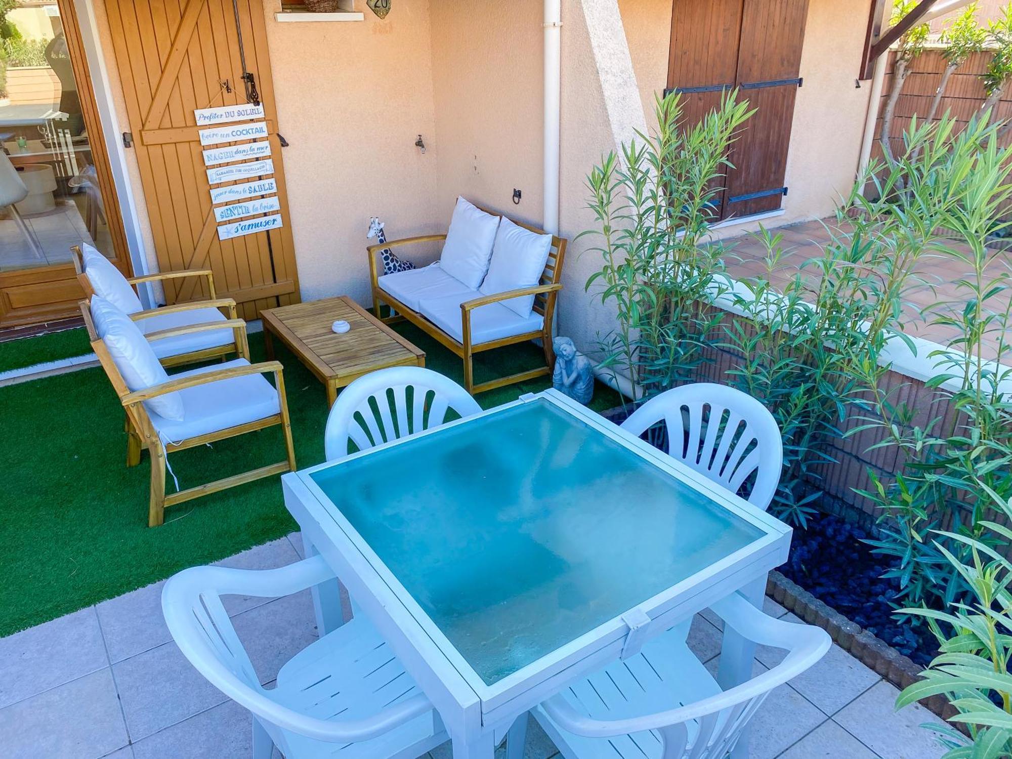 Maison "Douceurs D'Ete " Maison De Vacances Bord De Mer A Vias Plage - 600M De La Plage Et Du Canal Du Midi - Piscine Residentielle, Wifi Fibre, Activites Et Loisirs Екстериор снимка