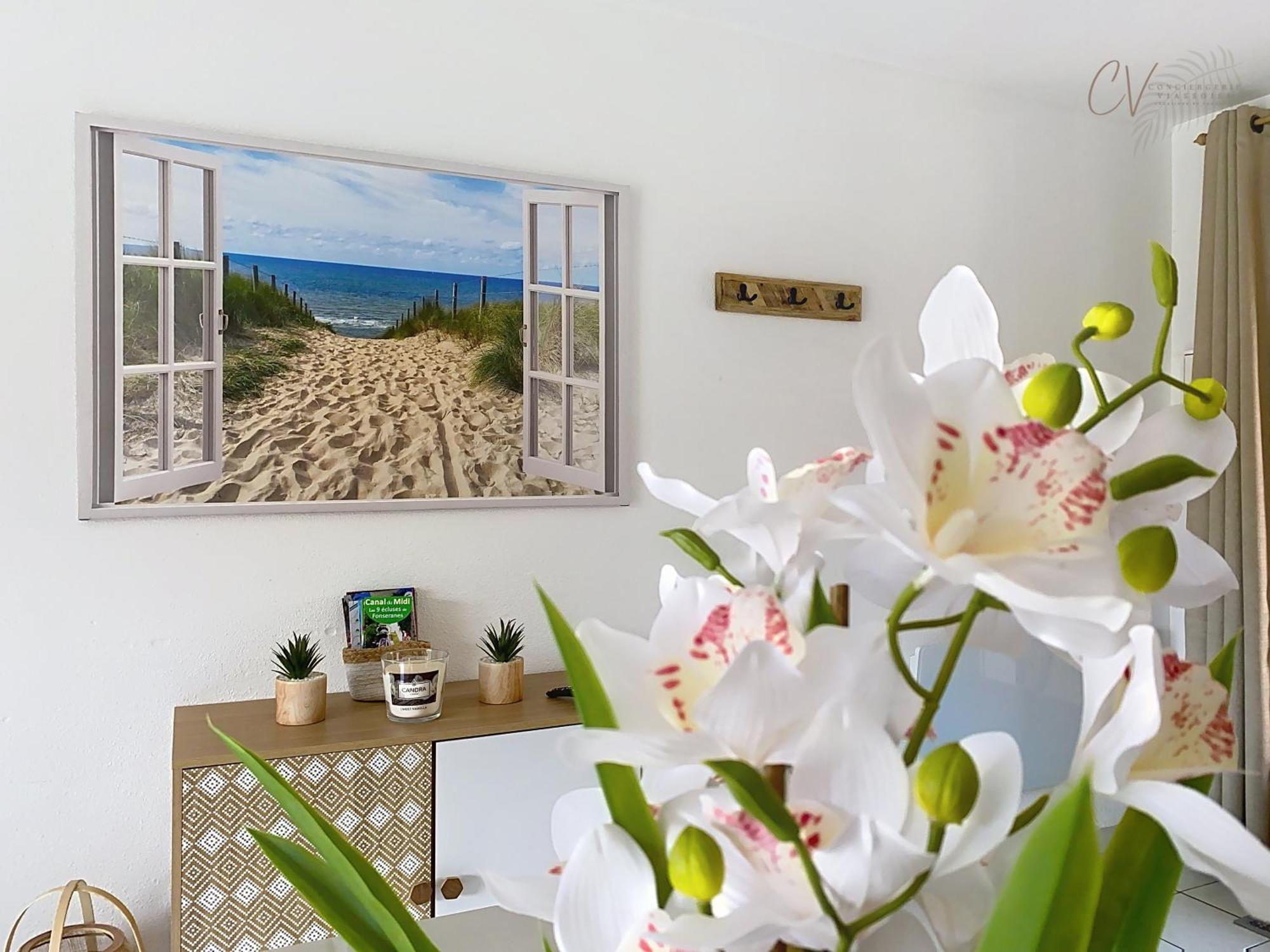 Maison "Douceurs D'Ete " Maison De Vacances Bord De Mer A Vias Plage - 600M De La Plage Et Du Canal Du Midi - Piscine Residentielle, Wifi Fibre, Activites Et Loisirs Екстериор снимка